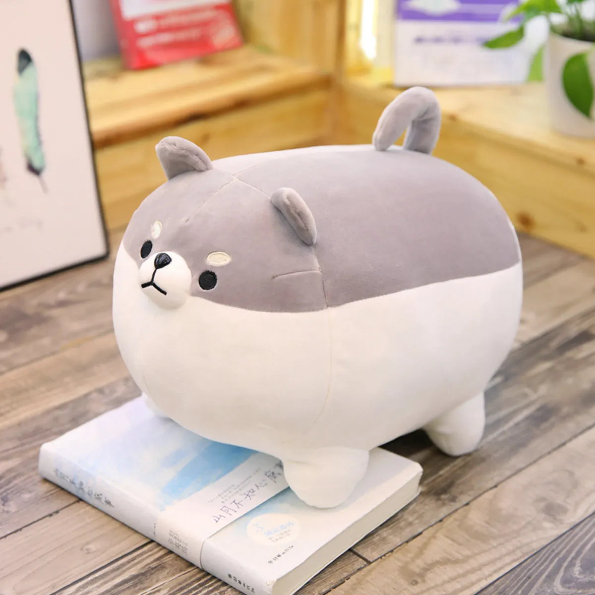 40/50cm Cute Shiba Inu Dog Cat Pig Plush Toy Stuffed Soft Kawaii Animal Pillow Lovely Gift