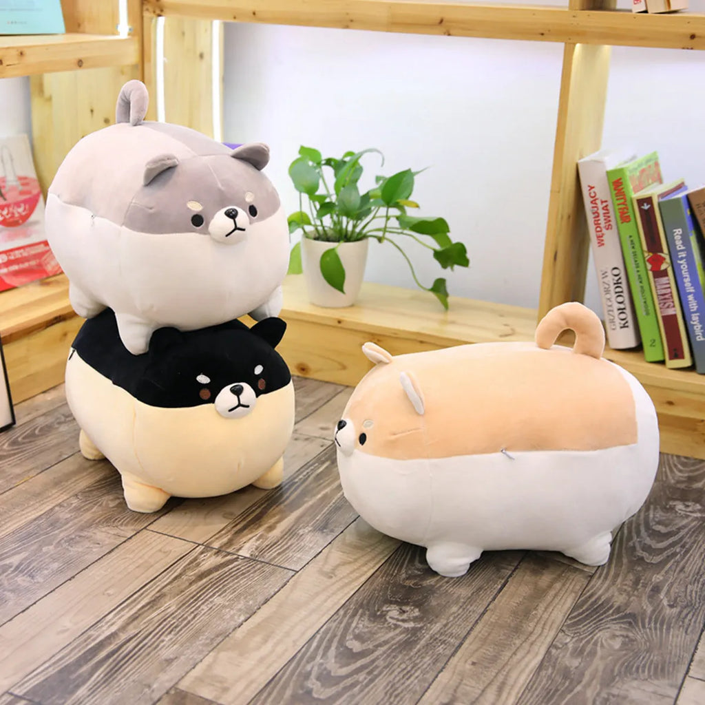40/50cm Cute Shiba Inu Dog Cat Pig Plush Toy Stuffed Soft Kawaii Animal Pillow Lovely Gift