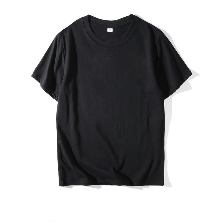 2025 Unisex Custom Design LOGO Printing Personalized Men's  Harajuku Solid Color Text Photos Clothing Ads Pure Cotton T-shirt