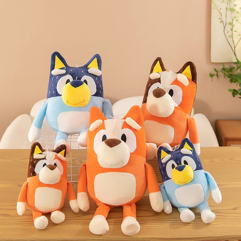 New Kawaii 25/30/40/60cm Cartoon Bluey Family Cartoon Plush Toy Doll Bingo Doll Girl Birthday Gift Christmas Gift