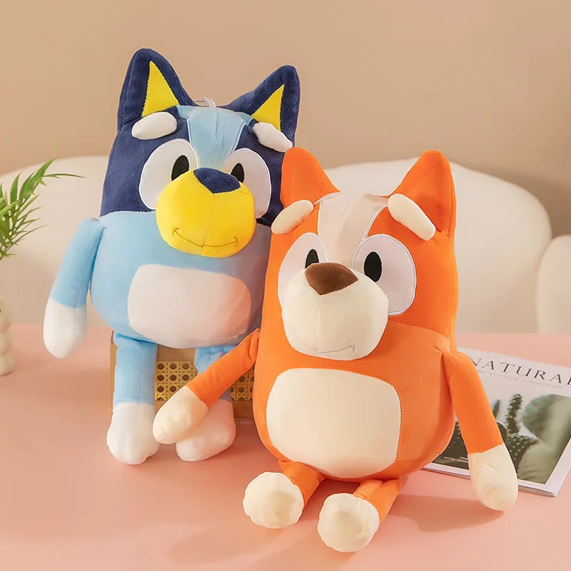 New Kawaii 25/30/40/60cm Cartoon Bluey Family Cartoon Plush Toy Doll Bingo Doll Girl Birthday Gift Christmas Gift