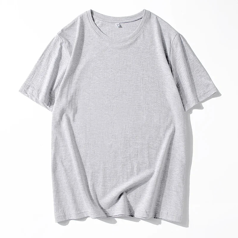 12 Color Oversized Heavyweight T Shirt for Men Summer Short Sleeve Tee 100% Cotton Plain Top Casual Men's Clothing