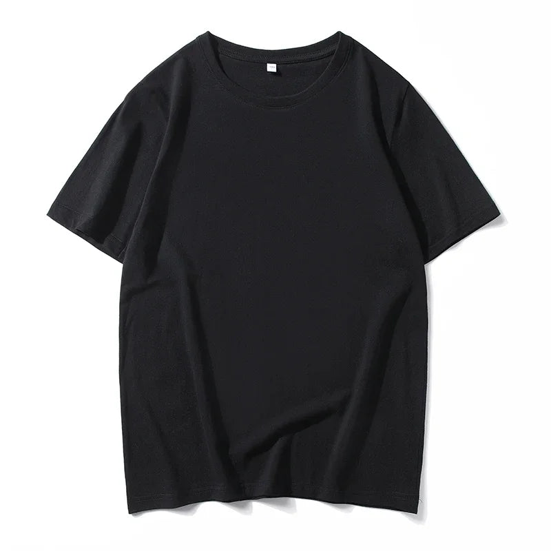 12 Color Oversized Heavyweight T Shirt for Men Summer Short Sleeve Tee 100% Cotton Plain Top Casual Men's Clothing