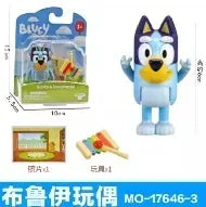 Moose Bluey Friends Anime Figure Cartoons Bluey Bandit Chilli Bingo Family Role Play House Collection Model Plush Toy Doll Gift