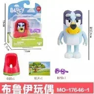 Moose Bluey Friends Anime Figure Cartoons Bluey Bandit Chilli Bingo Family Role Play House Collection Model Plush Toy Doll Gift