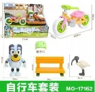 Moose Bluey Friends Anime Figure Cartoons Bluey Bandit Chilli Bingo Family Role Play House Collection Model Plush Toy Doll Gift