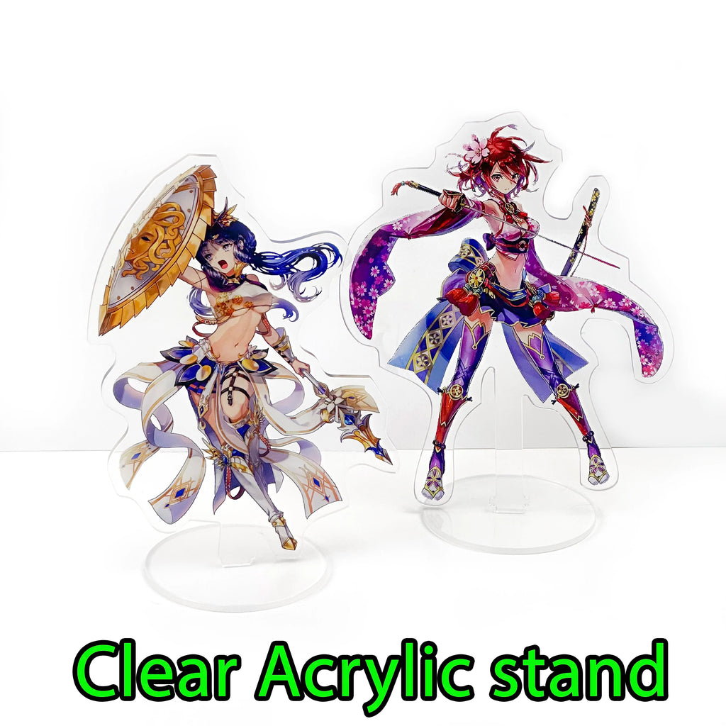Anime Figure Clear Custom Acrylic Stand Model Plate Transparent Holographic Printing Desk Decor Sign Keychain Birthday Gifts Pet