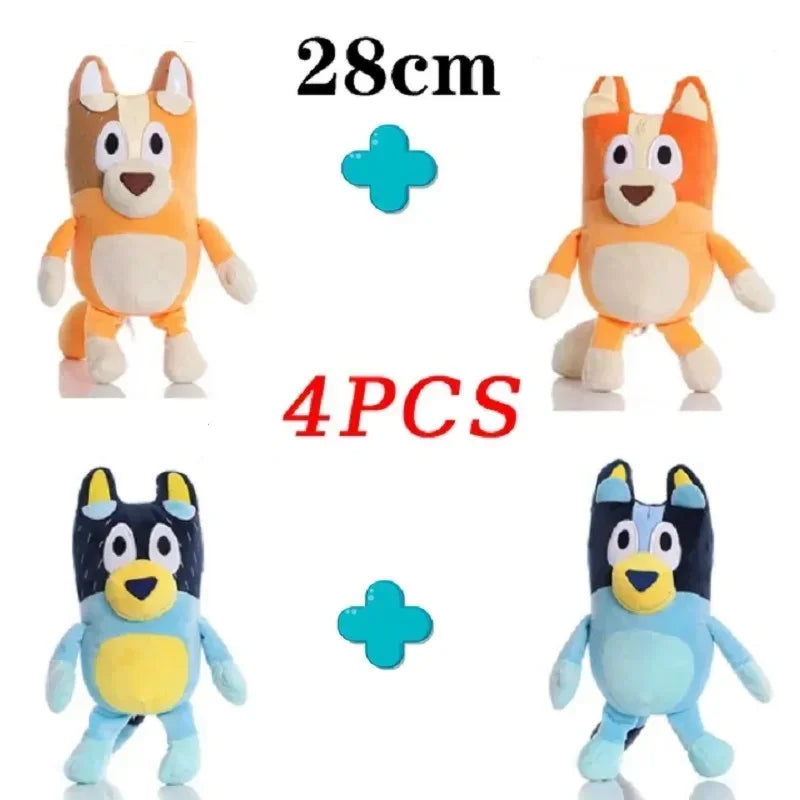 Peluche Blueyed Dog Bingo Family Plush Toy Cartoon Dog Soft Stuffed Animals Dolls Christmas Gifts Family Blue-Y Bingo--