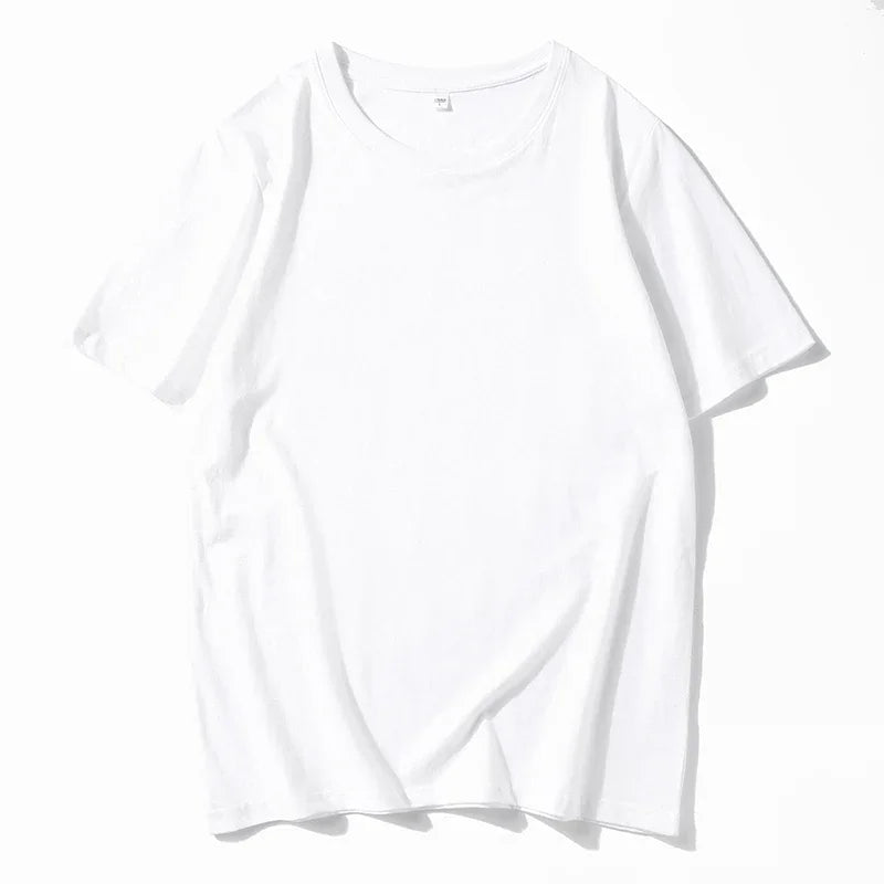 12 Color Oversized Heavyweight T Shirt for Men Summer Short Sleeve Tee 100% Cotton Plain Top Casual Men's Clothing