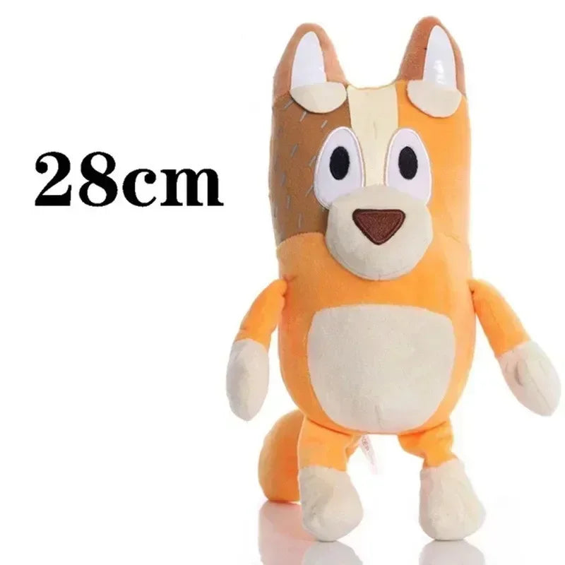 Peluche Blueyed Dog Bingo Family Plush Toy Cartoon Dog Soft Stuffed Animals Dolls Christmas Gifts Family Blue-Y Bingo--