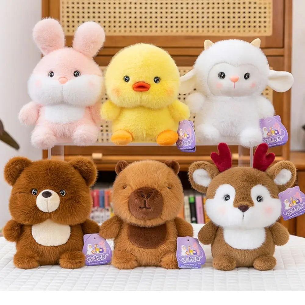 Cute 16cm Plush Companion Doll Plush Elephant Stuffed Animal Pillow Capybara Super Soft Animal Plush Toy Desk