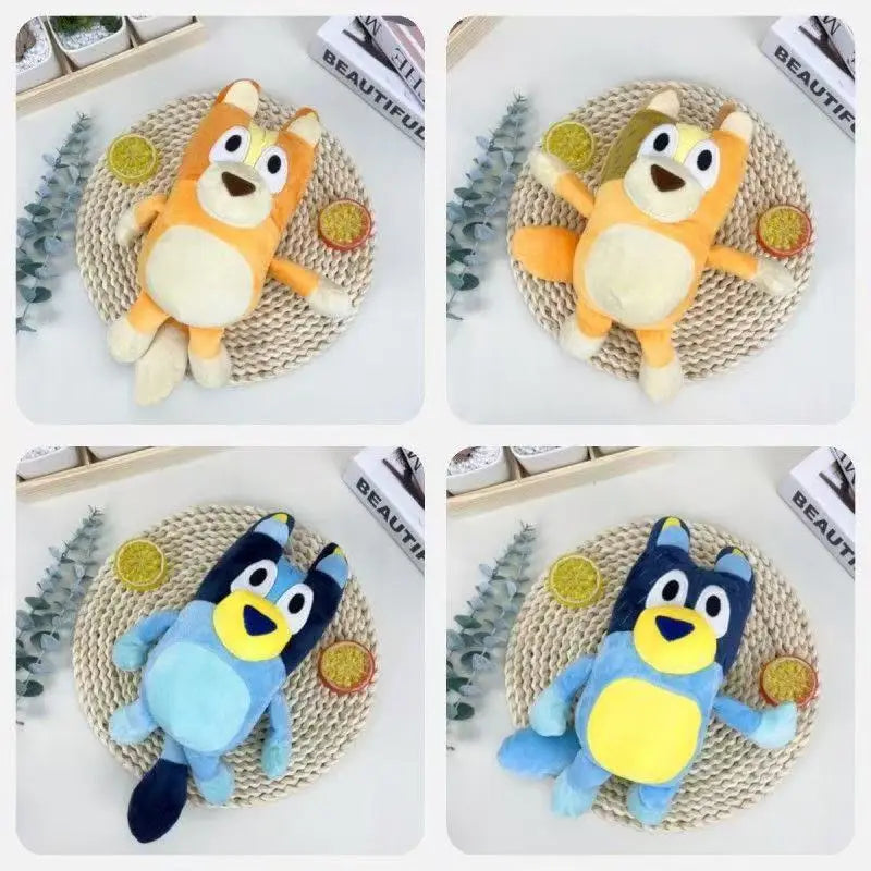 Peluche Blueyed Dog Bingo Family Plush Toy Cartoon Dog Soft Stuffed Animals Dolls Christmas Gifts Family Blue-Y Bingo--