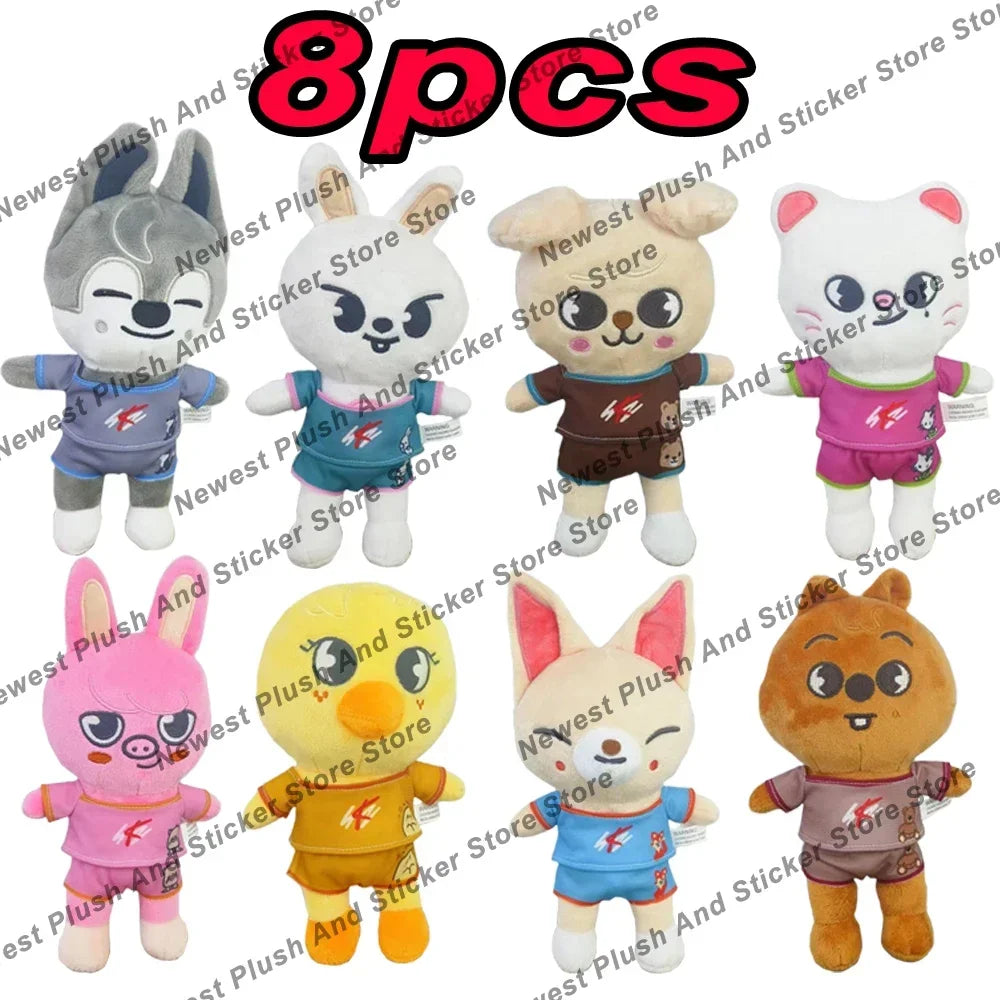 72styles Skzoo Keychain Plush Kawaii Skzoo Keychain Stay Plush Cartoon Stuffed Animal Doll Kawaii Toys Room Decor Children Gift