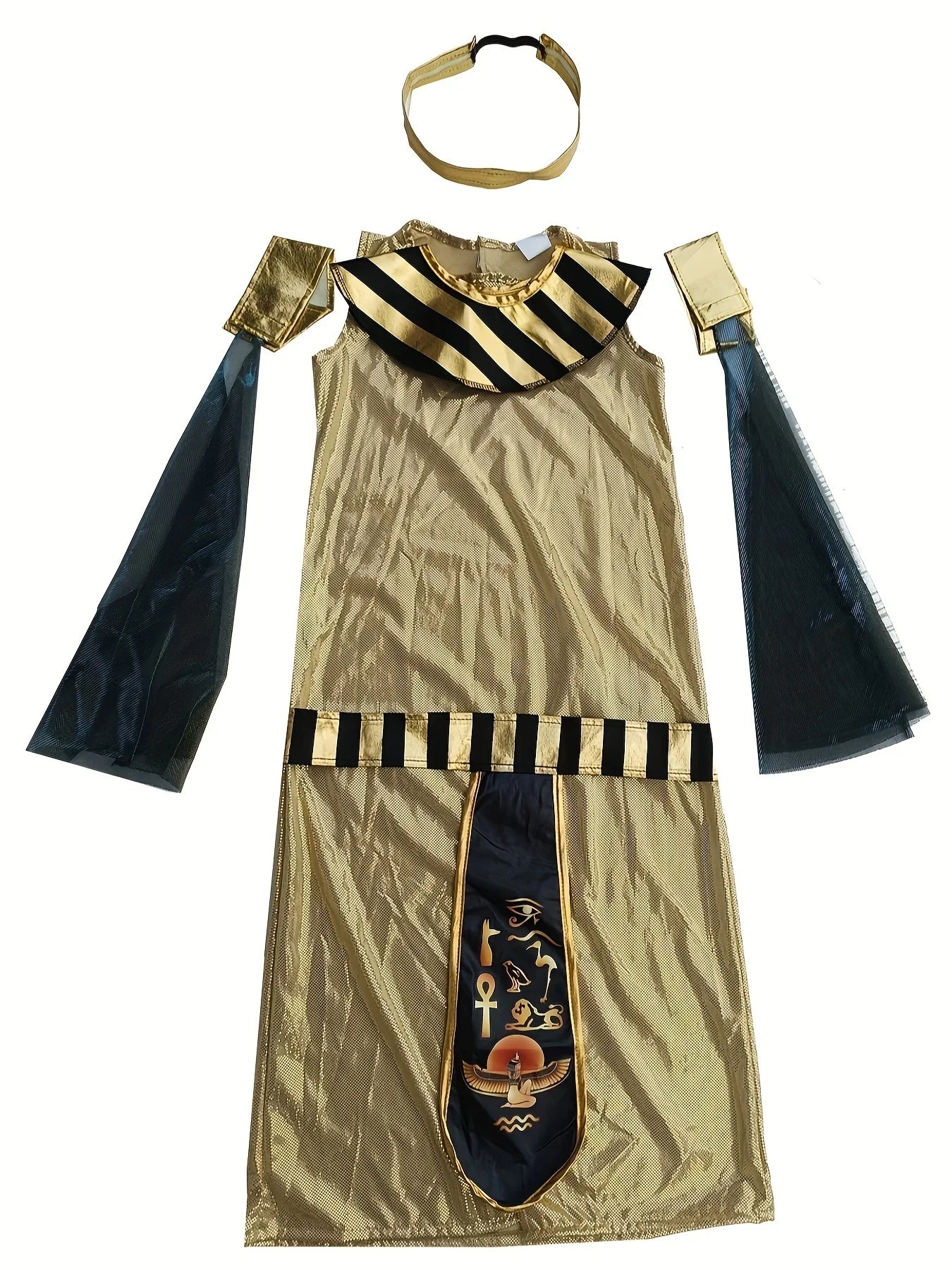 Kids Girls Halloween Cosplay Costumes Ancient Egypt Cleopatra Dress Cosplay Prince Princess Fancy Carnival Party Cosplay