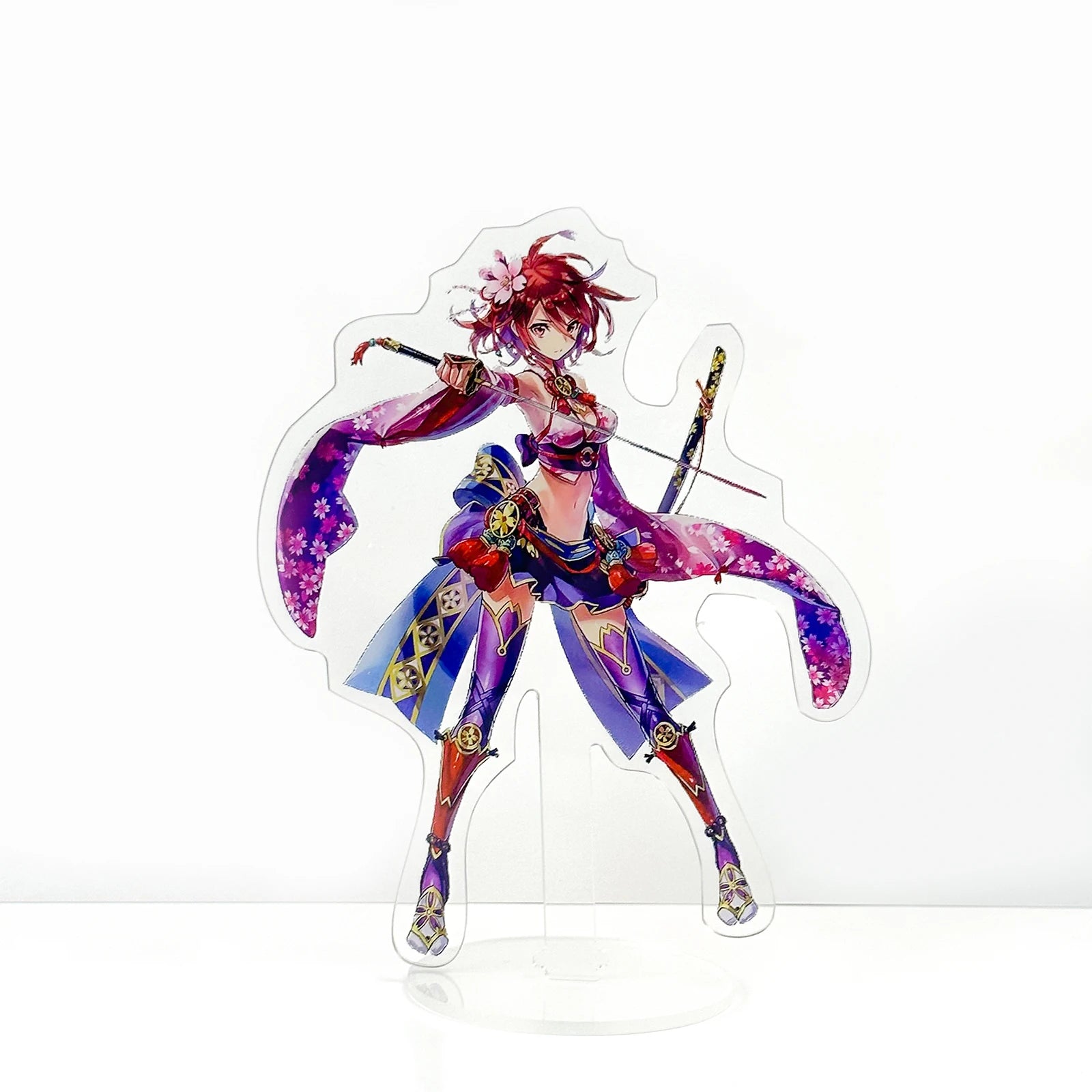 Anime Figure Clear Custom Acrylic Stand Model Plate Transparent Holographic Printing Desk Decor Sign Keychain Birthday Gifts Pet